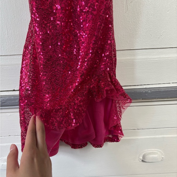 Y2K Lucy in the Sky Fuchsia Sequin Dress - Picture 3 of 6